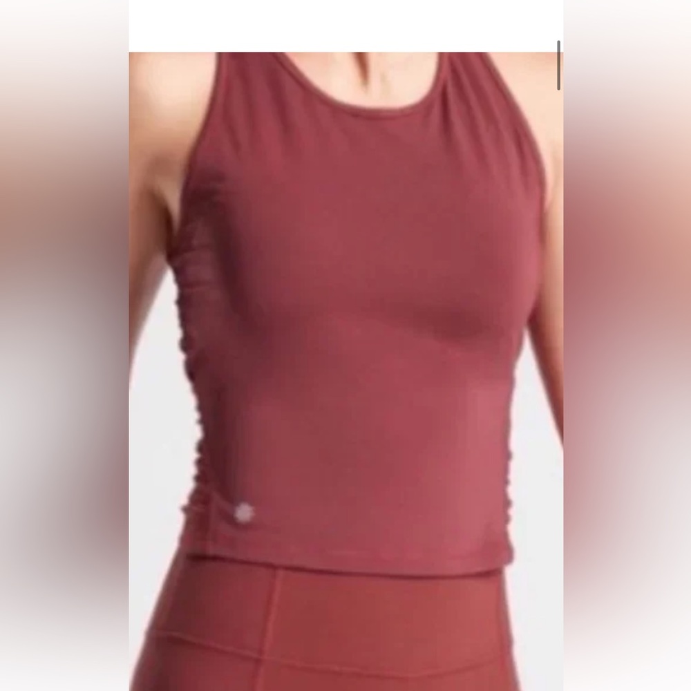 Athleta Ribbed Tank Top in Rust - Picture 2 of 5